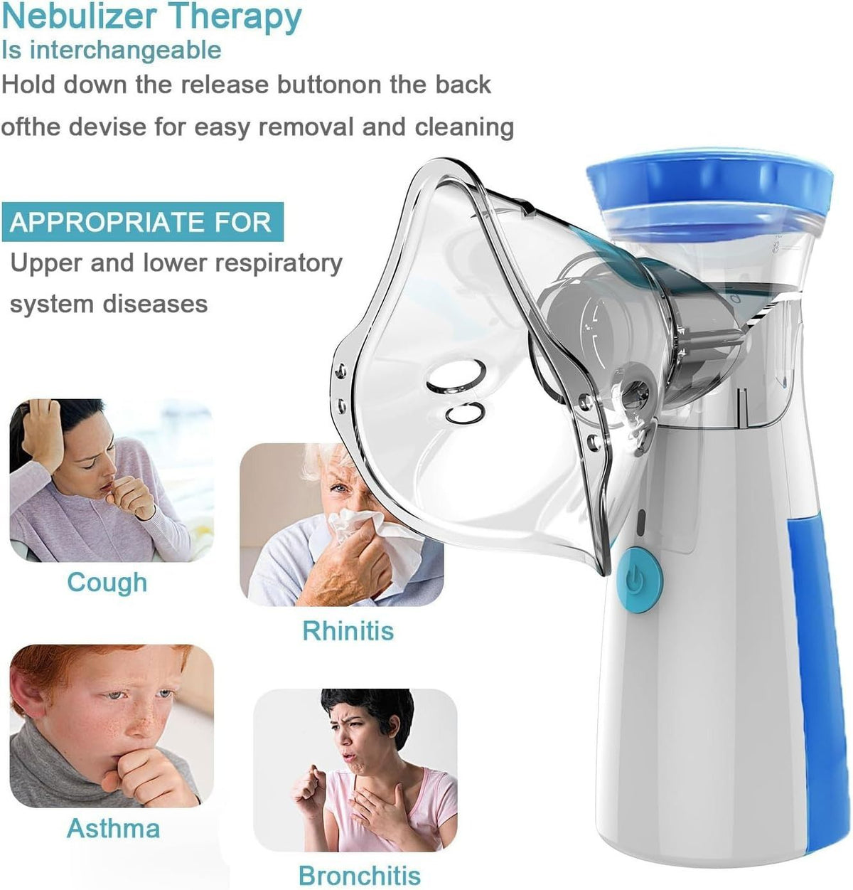 Portable Mesh Nebulizer For Kids And Adults